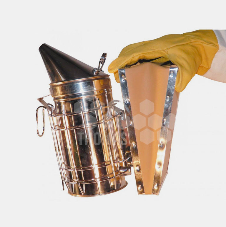 Stainless steel bee smoker