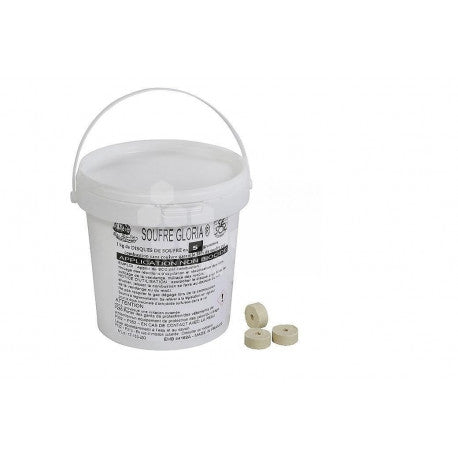SULFUR DISCS (1 KG BUCKET - APPROXIMATELY 200 DISCS 5 GRAMS)